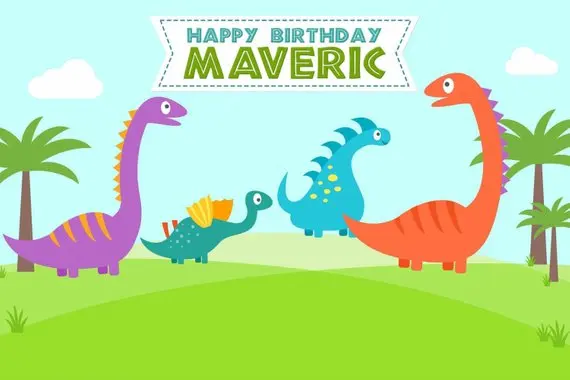 

custom dinosaurs birthday party baby child photo background photography backdrops quality vinyl