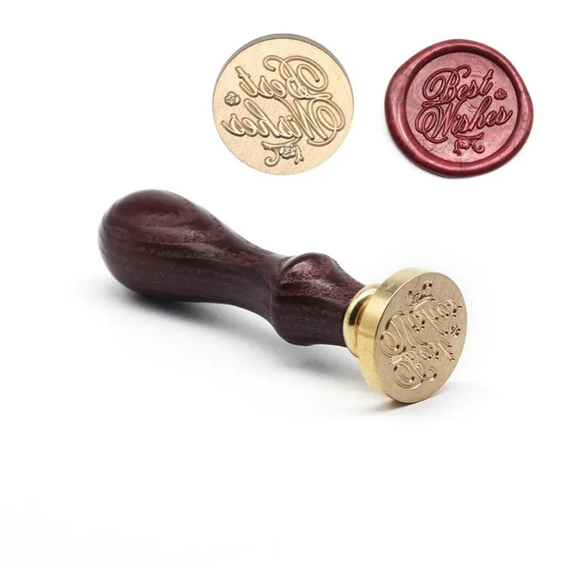 Модный винтажный деревянный штамп Античная Металлическая печать восковой