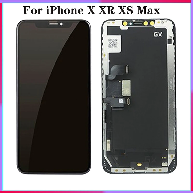 

GX OLED For iPhone X XR XS Max Screen Replacement True Tone Display For iPhone 11 Pro LCD With 3D Touch Assembly