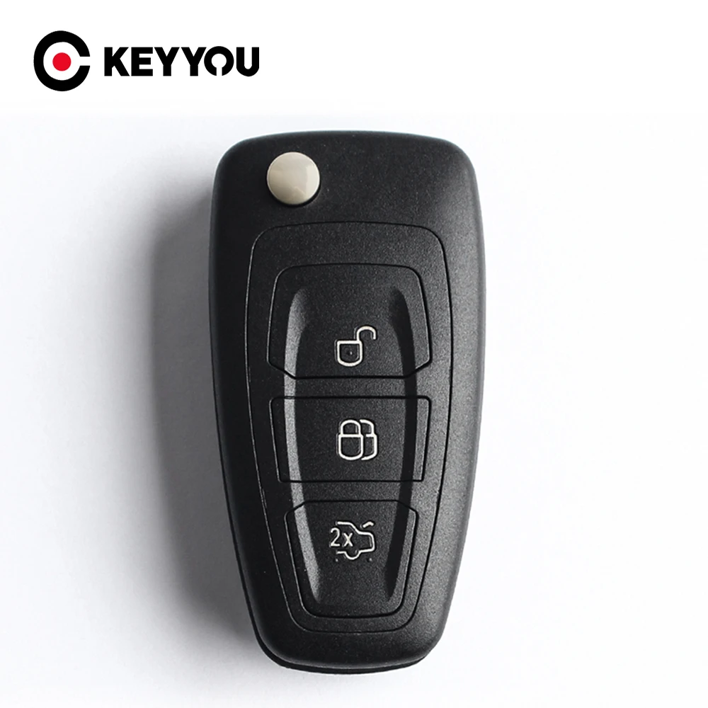 KEYYOU 3 кнопки для Ford Focus Mondeo Fiesta 2013 Fob чехол авто с лезвием HU101 откидной складной