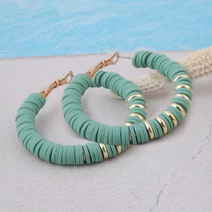 Серьги женские из мягкой глины, из нержавеющей стали