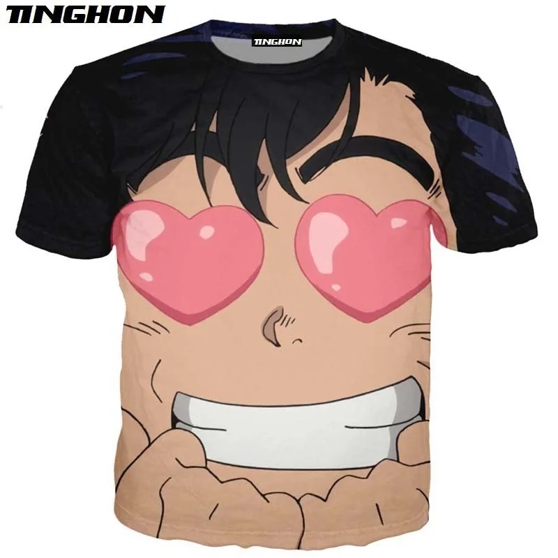 Женская летняя футболка с коротким рукавом в стиле аниме Город охотника | Мужская