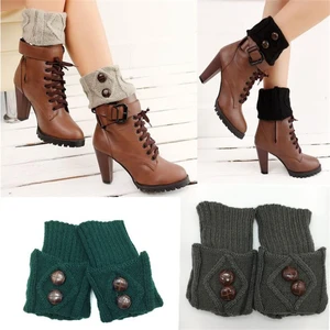 Женские вязаные гетры для обуви; Теплые носки; Calcetines Mujer