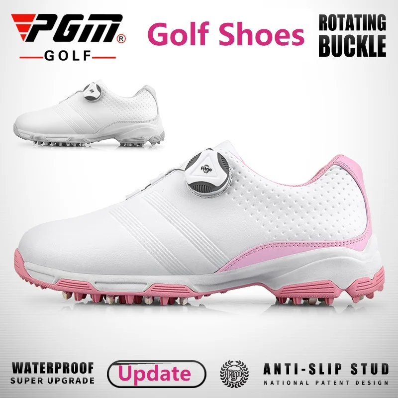 Summer PGM Golf Shoes Women Golf Sports Leisure Shoes Lightweight Waterproof Shoes Girls Outdoor Breathable Sneakers