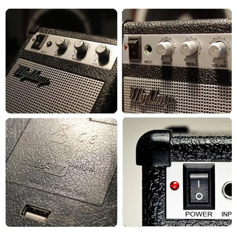 

Retro Replica Guitar Amplifier High Fidelity / My Amp Audio Portable Speaker / Amp Audio Mini Guitar Speakers Bass Stereo