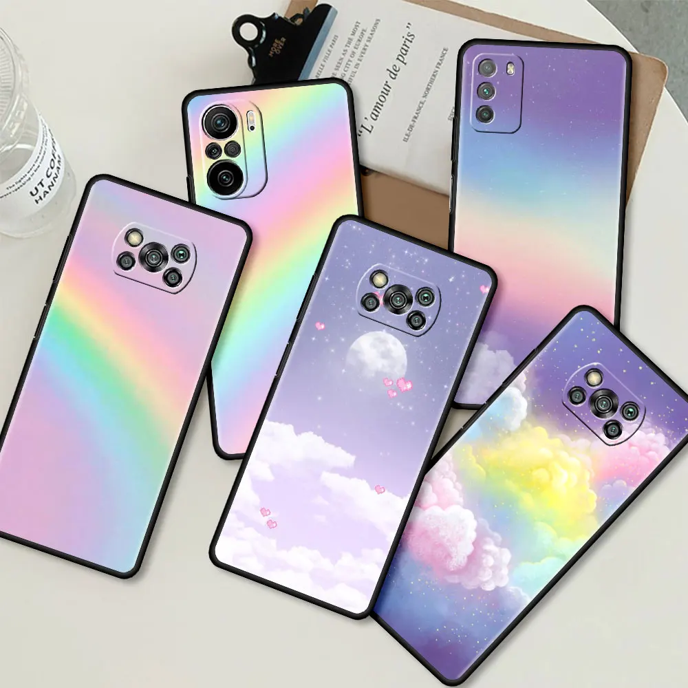

Quakeproof Case for Xiaomi Poco X3 NFC M3 F1 F3 GT Phone Cover for Redmi K40 Mi 11 Lite Tpu Color Pattern Soft Capa