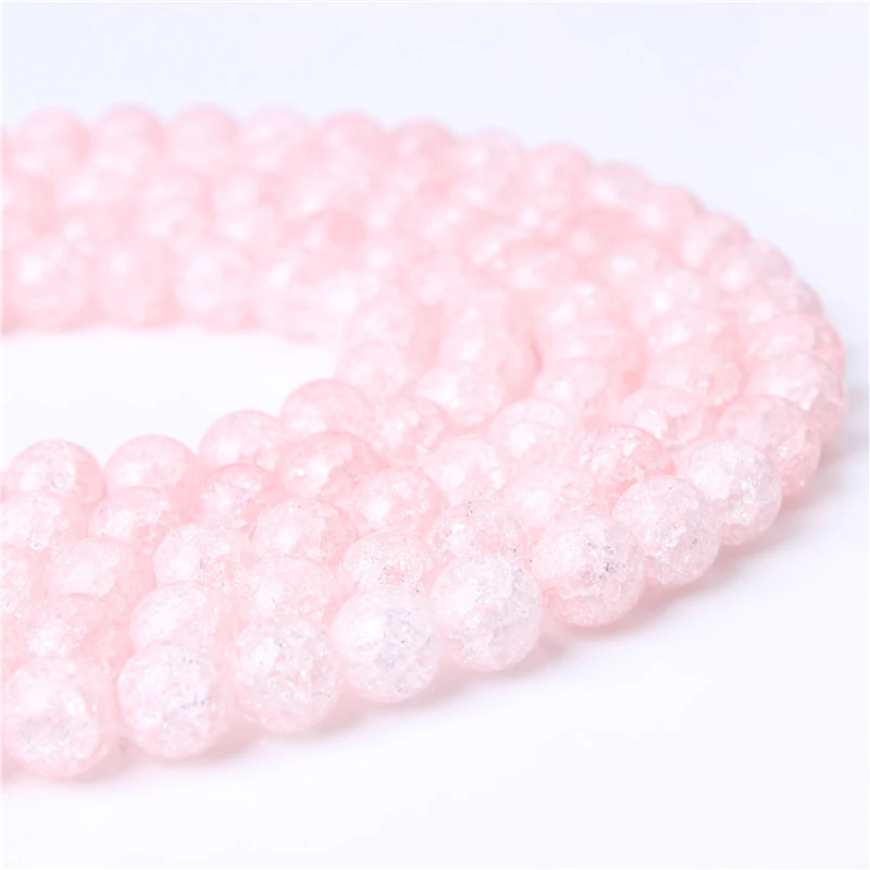 

4 6 8 10 12mm Natural Pink Popcorn Crystal Stone Loose Beads Fit For Jewelry DIY Making Bracelet Necklace Earring Accessories