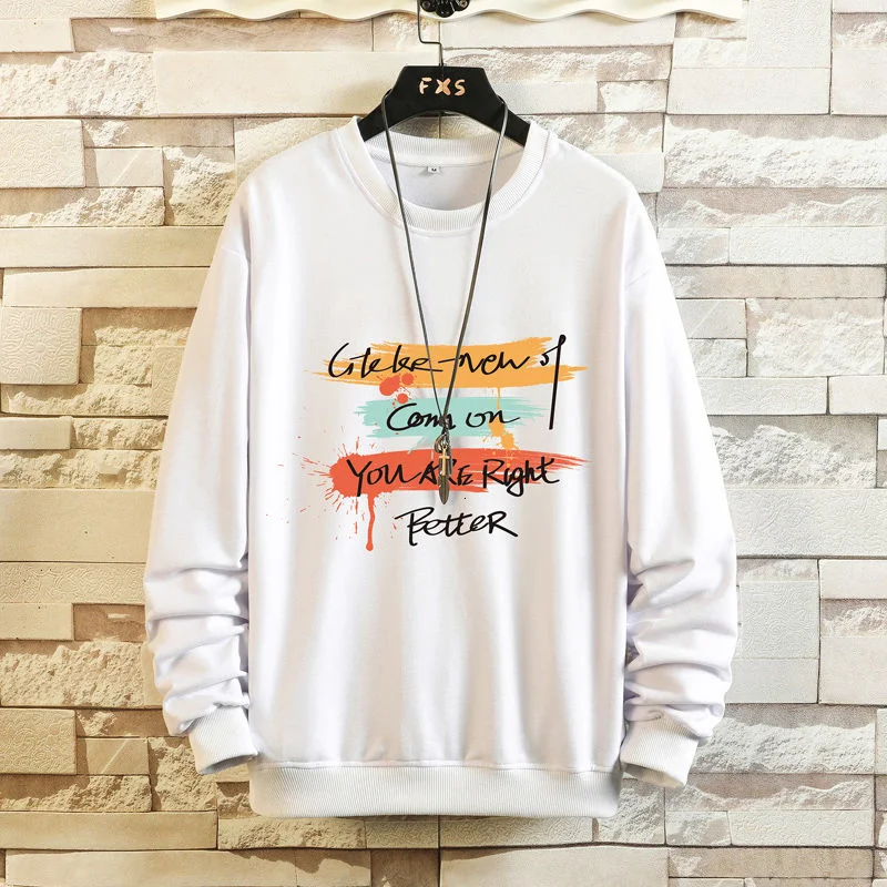 

Мужская толстовка с капюшоном, черное свободное базовое пальто с круглым вырезом и длинными рукавами, с мультяшным принтом, осень 2021