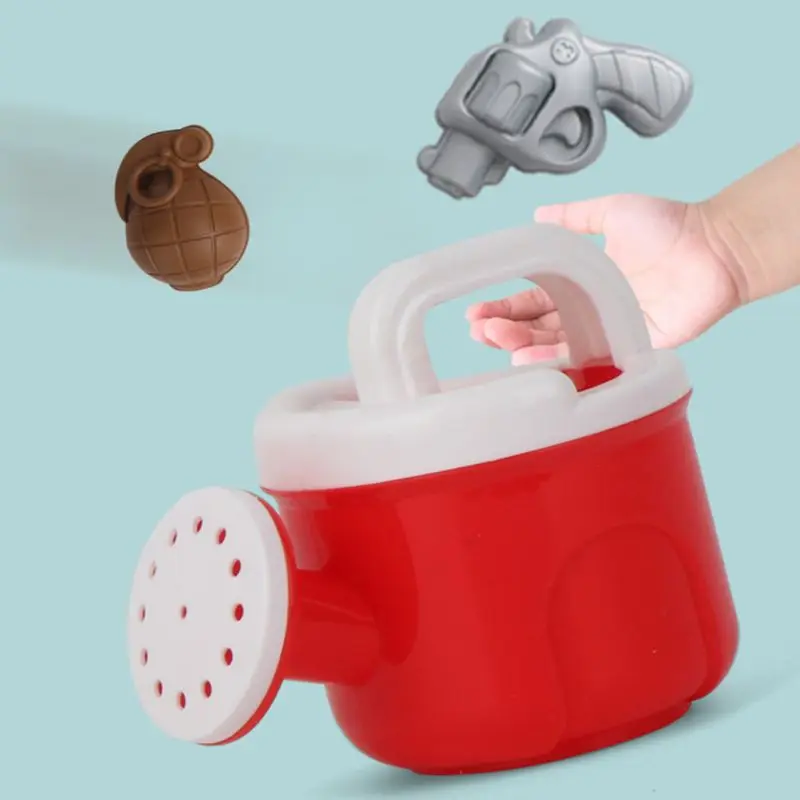 

7 Pcs Wheelbarrow Beach Toys for Kids Summer Sand Toys for Building Sand Castles Molds