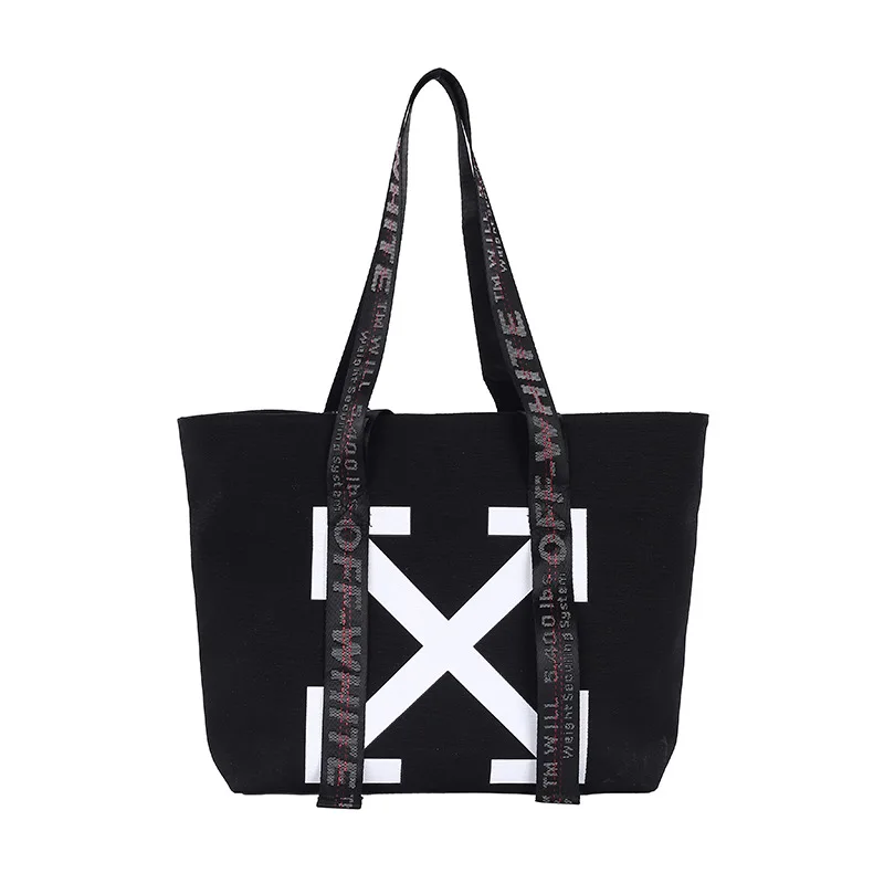 

2021NEW Canvas Bag for Women Student Simple Handbag Insfamous Single Shoulder Bag Female Large Capacity Channels Hangbags Cc