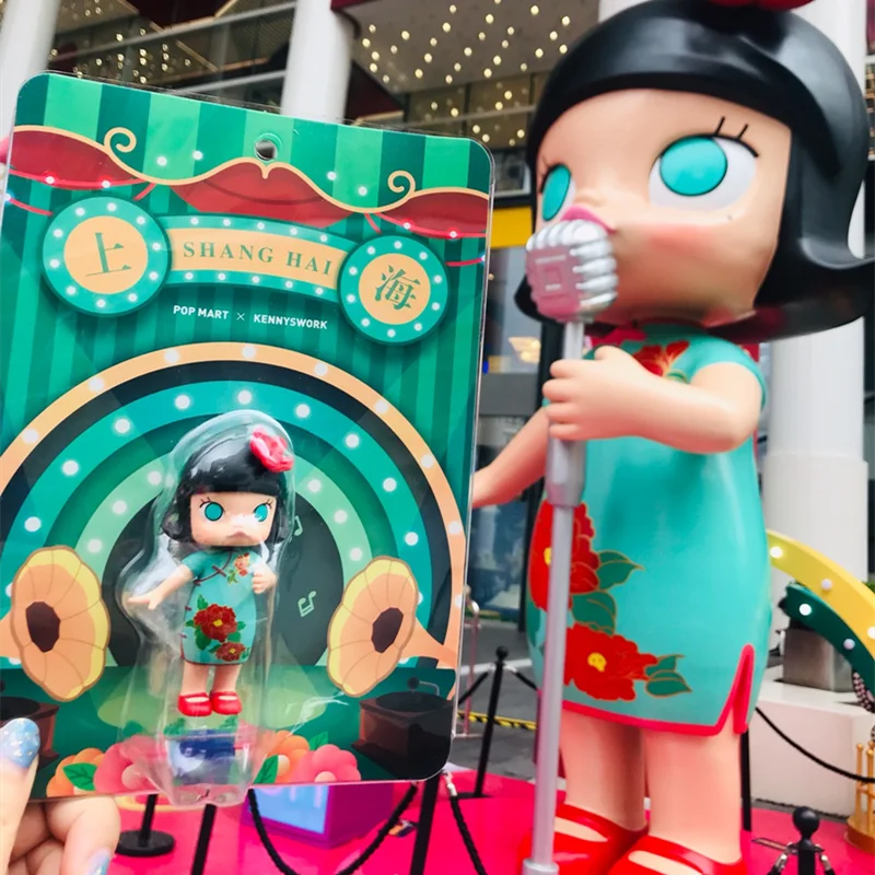 저렴한 팝마트 몰리 디자이너 한정판 귀여운 애니메이션 캐릭터 선물 블라인드 가방 장난감 소녀 카와이 수제 소녀 선물