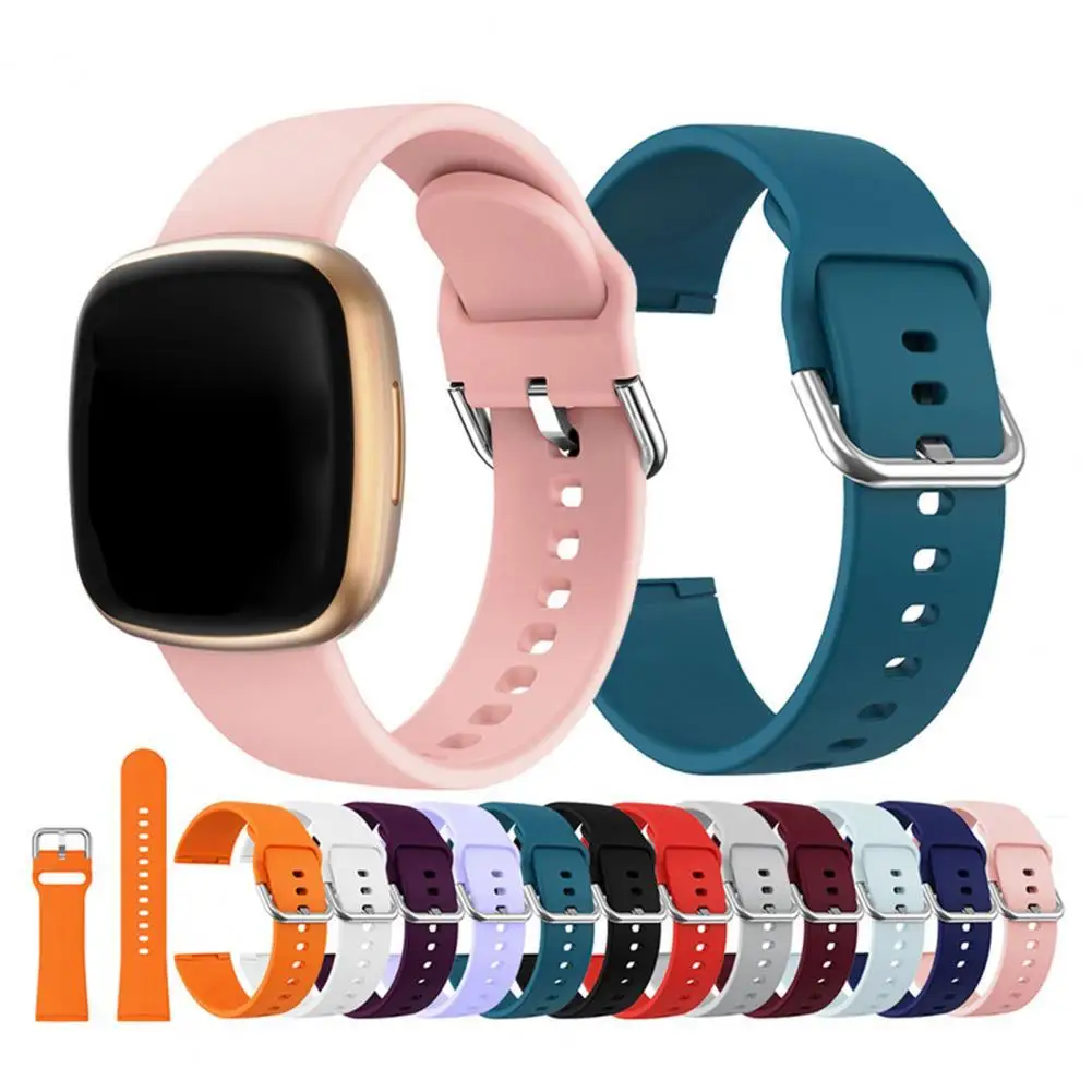 

Watch Band Waterproof Soft Silicone Watchband Wrist Strap Replacement for Versa 3