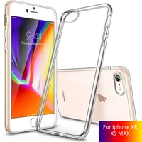 tpu transparent shockproof ultra thin clear case for iphone xs max xr x soft tpu silicone for iphone back full cover phone case