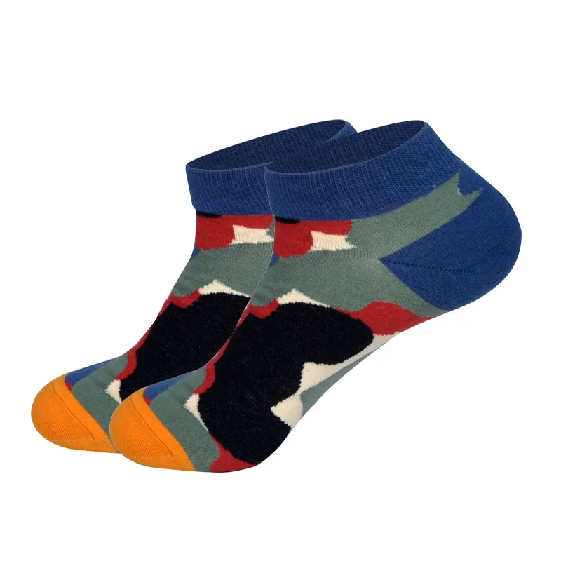 Летние Новые ботильоны красивые носки-невидимки художественный дизайнер