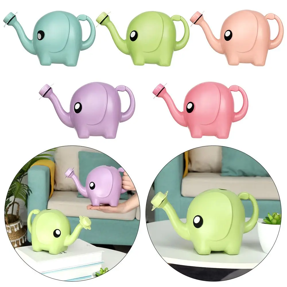 

Gardening Supplies Garden Tool Portable Cartoon Long Spout Plants Sprinkler Irrigation Pot Elephant Shape Watering Can