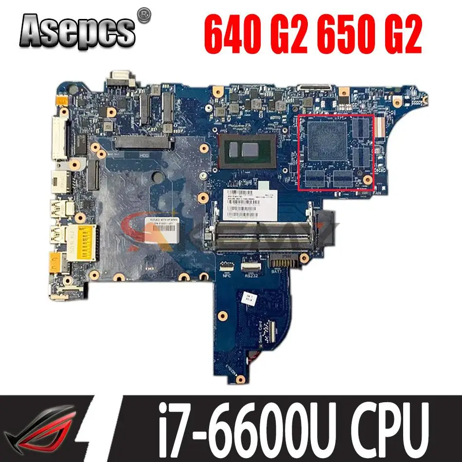 Материнская плата для ноутбука HP Probook 640 G2 650 840718-601 840718-001 с процессором i7-6600u 100% |