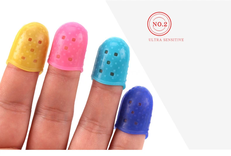 Утолщенная универсальная левая рука палец силиконовые гитарная струна