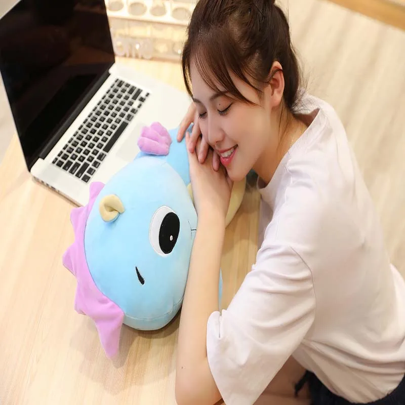 1 шт. epacket мягкая Kawaii Seahorse плюшевая подушка животное плюшевая игрушка для детей креативный дом Рождественский подарок-украшение для девочки