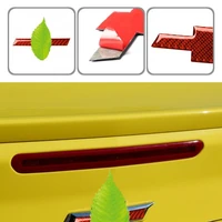 easy installation practical red rear trunk logo panel trim cover carbon fiber car logo trim uv proof