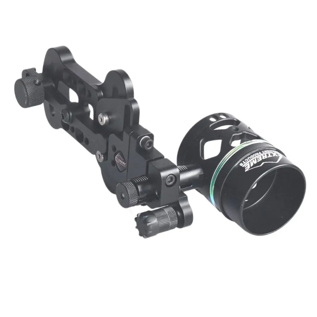 

Micro-Adjust Single Pin Bow Sight Hunting Compound Bow Sight Black