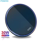 Беспроводное зарядное устройство Qi 30 Вт для iPhone 13, 12, 11 Pro Max Mini, XS, XR, X, 8, индукционное зарядное устройство для Samsung S21, Xiaomi, Huawei