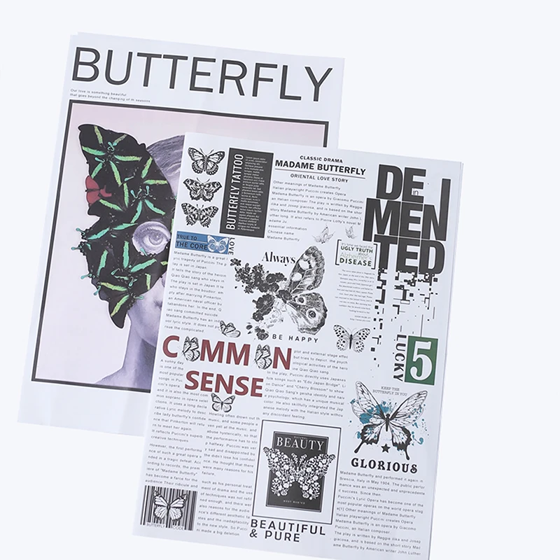 

10 шт., бумага для упаковки цветов и бабочек, 50 Х70 см