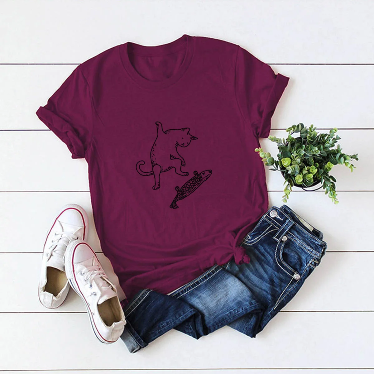 

womens long sleeve tops t shirt tshirt women women tshirt Cotton Lycra Casual Broadcloth Regular Solid