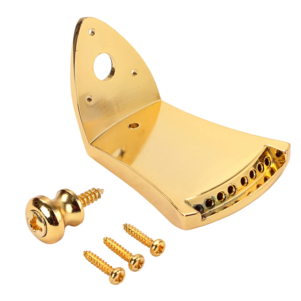 1 Set 4R4L Tuning Pegs Machine Heads with Tailpiece Strap Lock Screws Golden for Mandolin Accessory | Спорт и развлечения