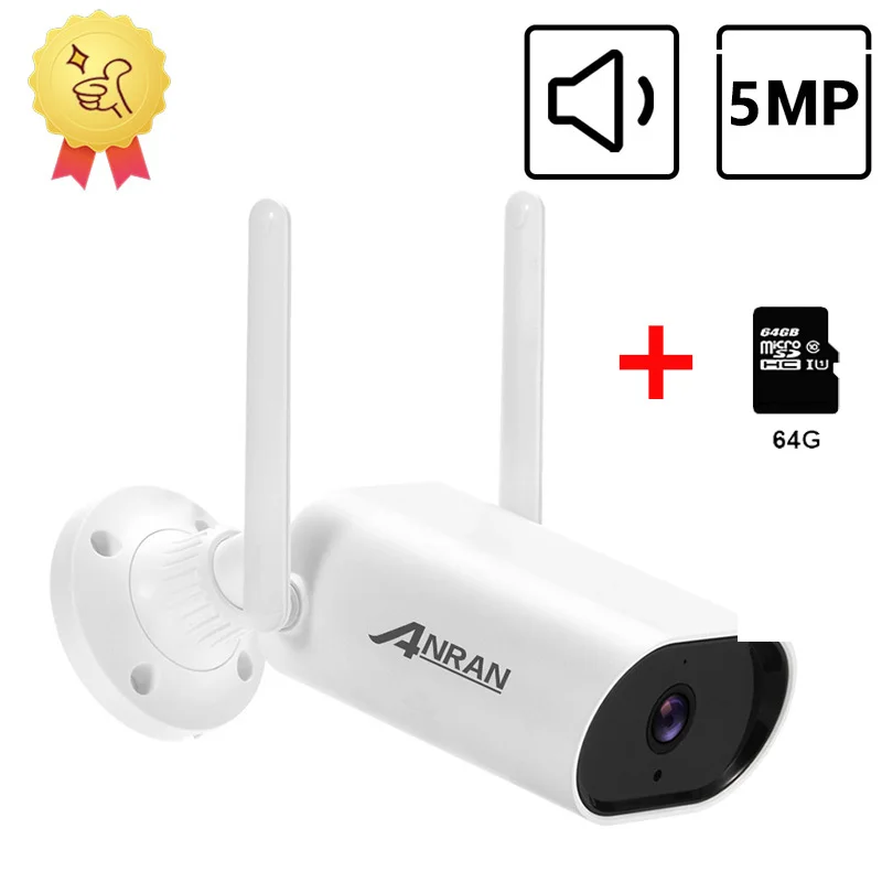 

WiFi Security Protection Camera IR Night Vision 2MP Smart Outdoor IP Surveillance Camera Waterproof APP Control Audio