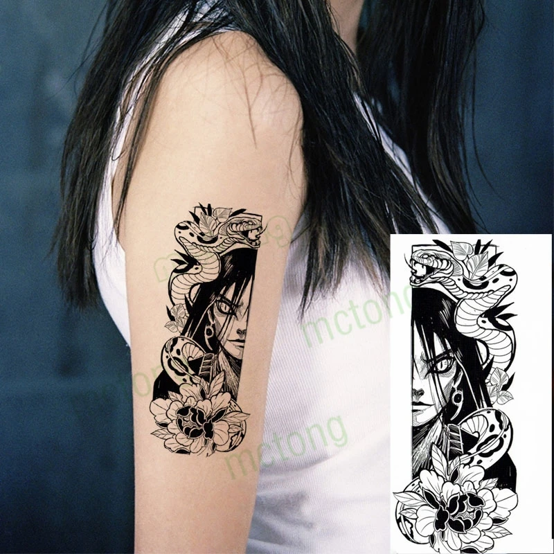 Водостойкая Временная тату наклейка персонажи фильма Аниме Робот на руку