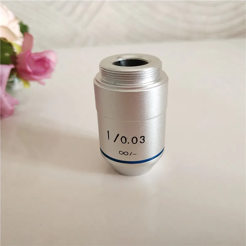1X 195 Infinity Achromatic Stereo Microscope Objective lens with RMS Thread 20.2mmm 50-60mm for Lab Student Parts | Инструменты