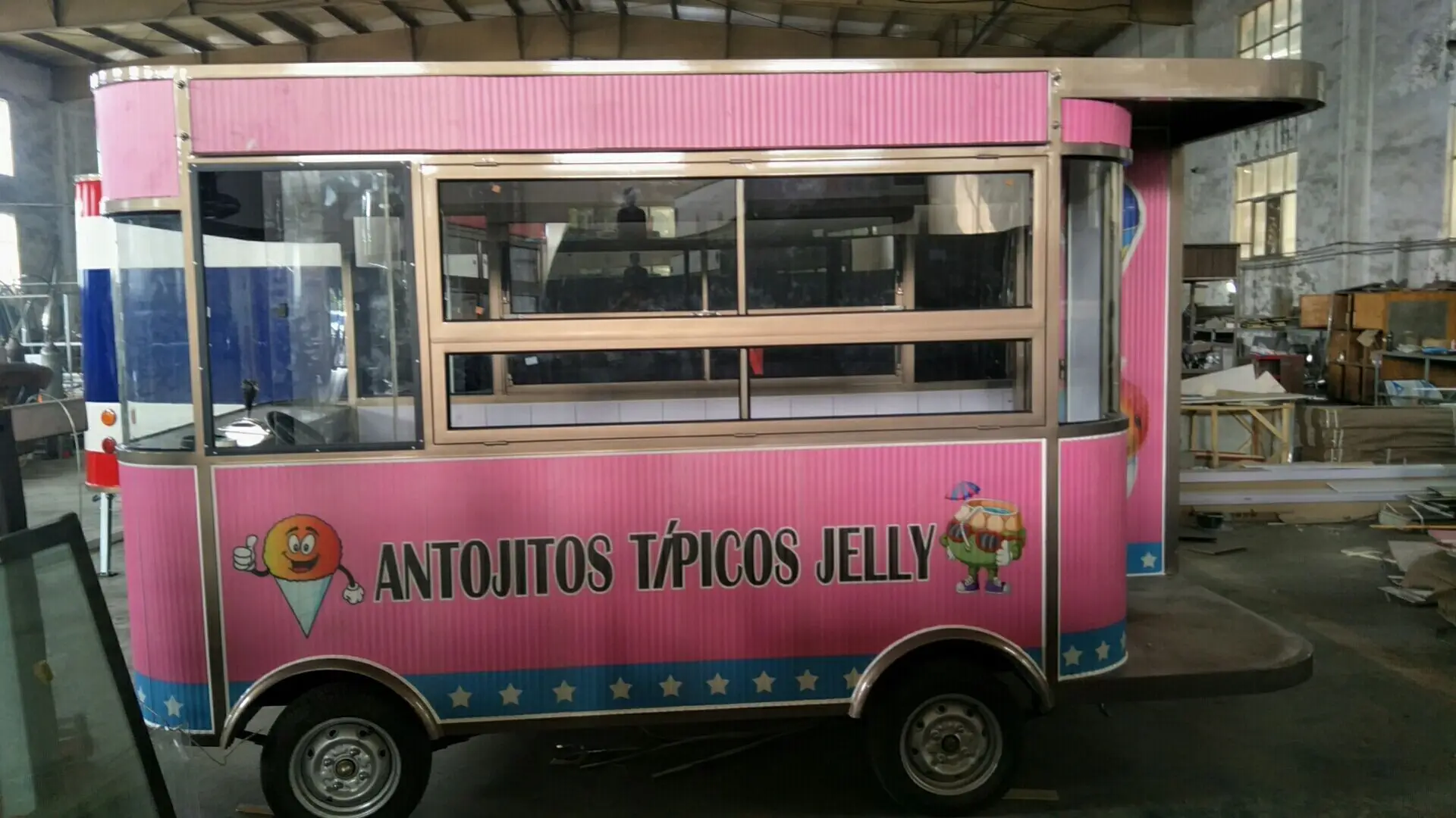 В наличии мобильный Еда грузовика прицеп для хот-догов мороженое пузырь Чай Кофе