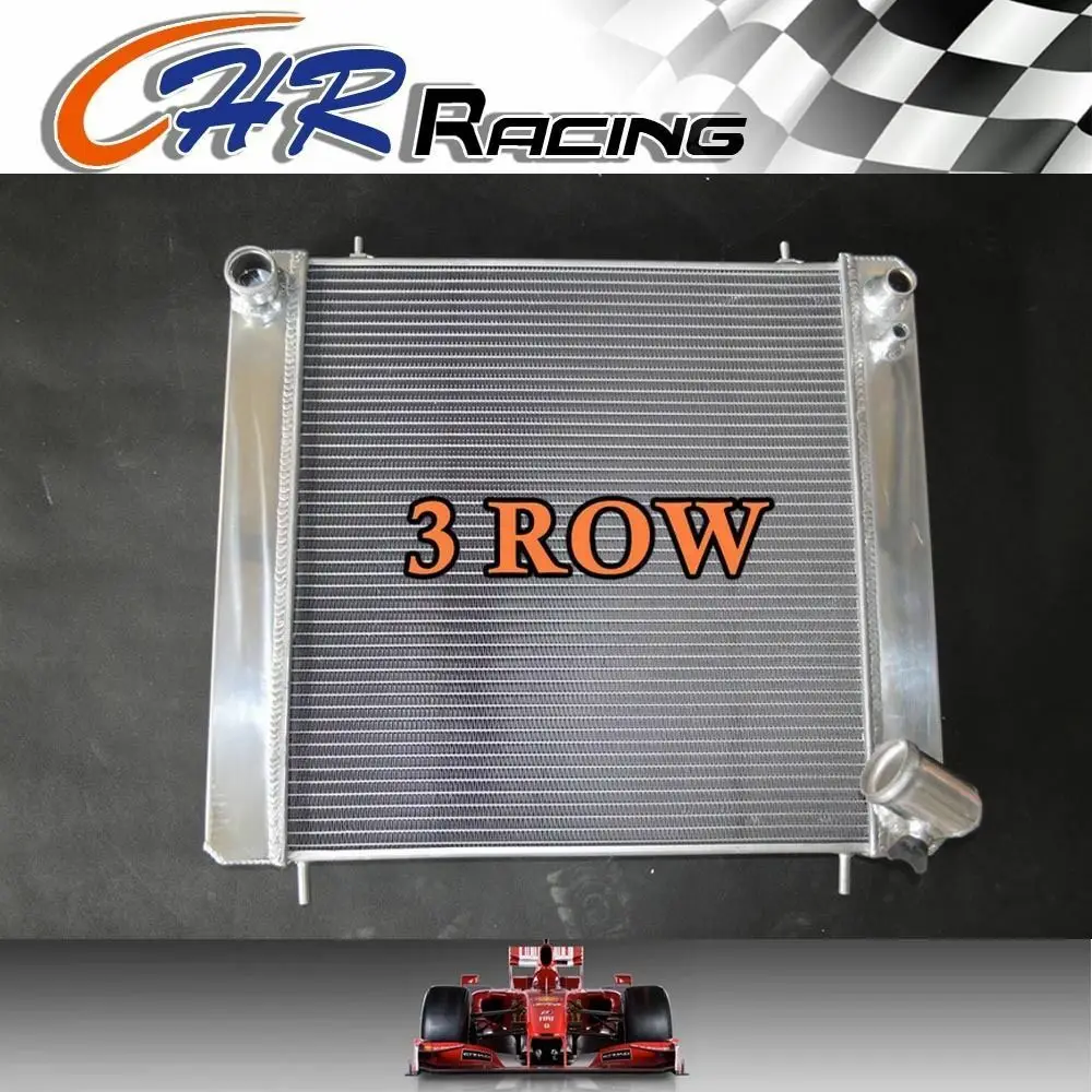 

New 3 Rows Aluminum Radiator For Jaguar XKE 3.8L Series 1 S1 4.2L Manual