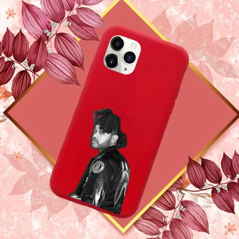 

The Weeknd XO Phone Case Red Candy Color for iPhone 11 12 mini pro XS MAX 8 7 6 6S Plus X SE 2020 XR