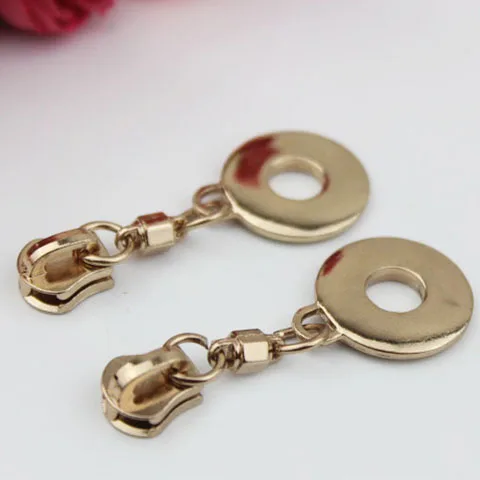 100 pcs/lot 5# Nylon Coil Zipper Puller Head DIY Floral Love Heart Zipper Puller For Garment Bag Sewing Tailor Tool Repair Kits