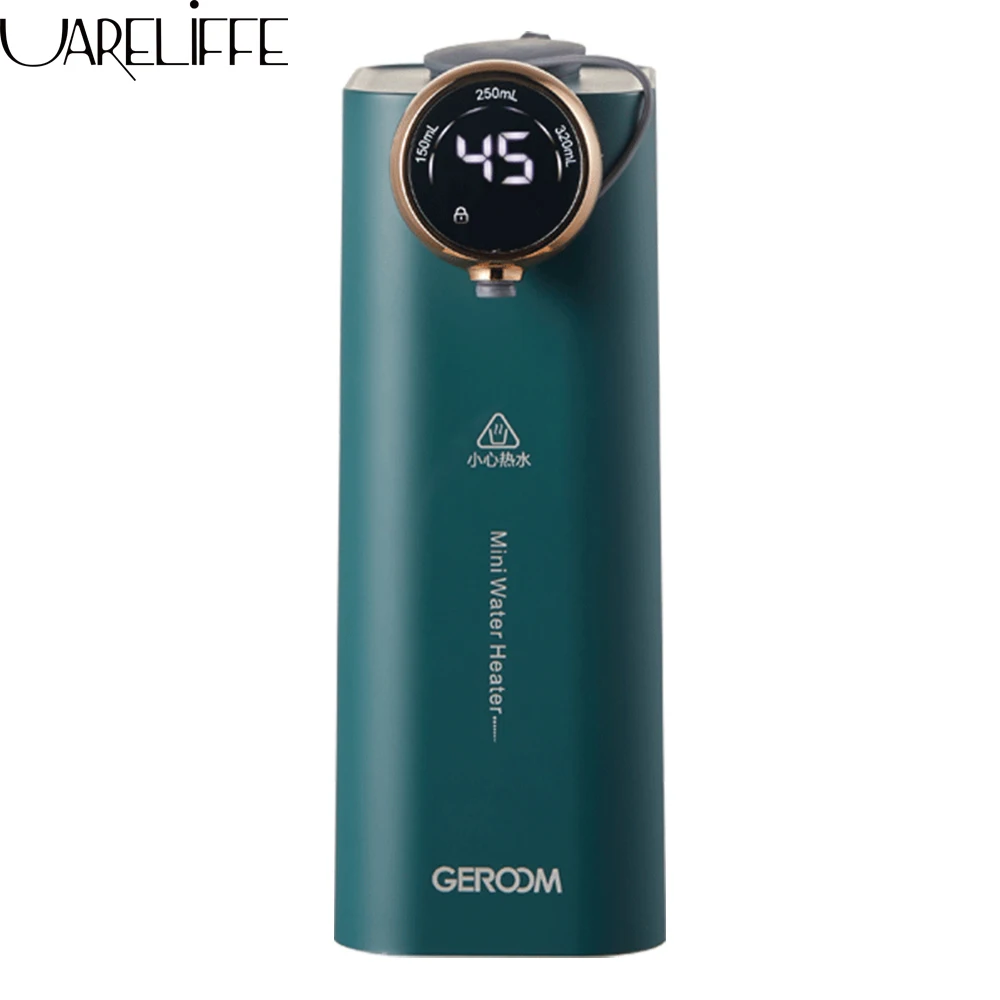 

Портативный мини-диспенсер для воды UARELIFFE с мгновенным нагревом и светодиодным экраном, контроль температуры, умный сенсорный диспенсер дл...