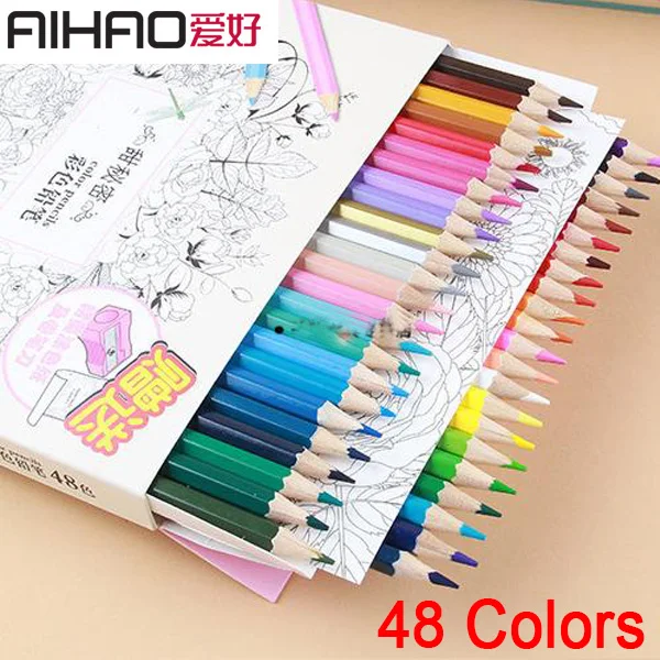 Aihao 48/72 масляные цветные карандаши для рисования письма школьные и офисные