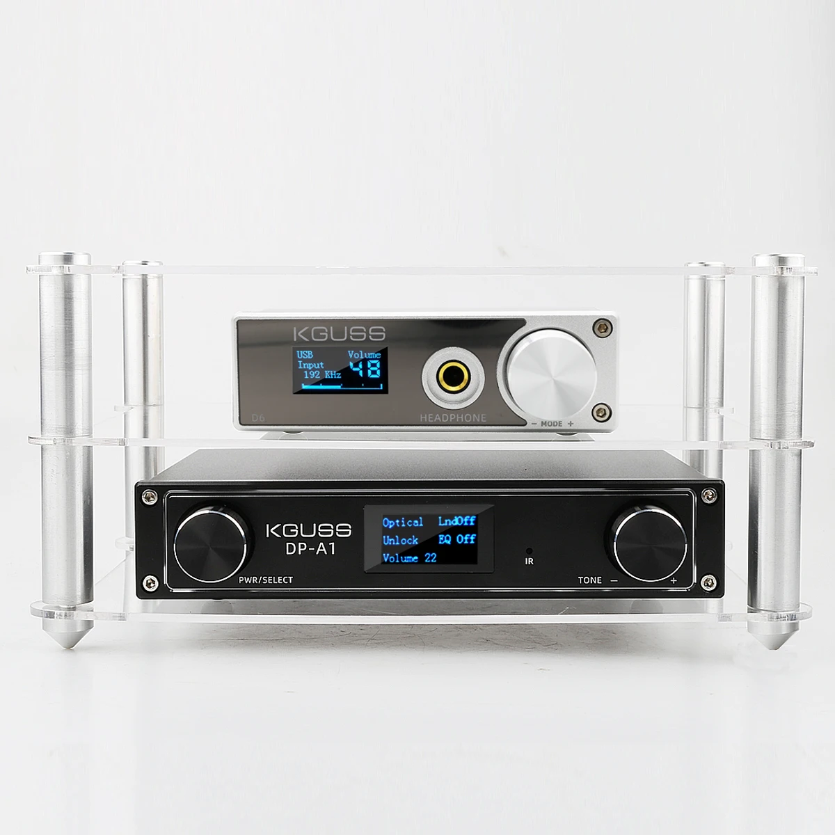 KGUSS ES8 эксклюзивные акриловые рамки Hi Fi усилитель декодер усилителя рама для