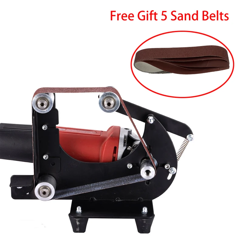 

Многофункциональный угловой шлифовальный станок, шлифовальный ленточный адаптер для 100/115 125, аксессуары для шлифовальной машины, шлифоваль...