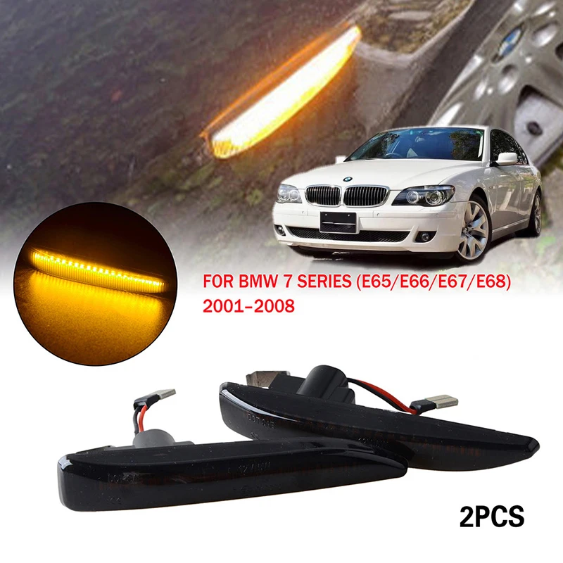 

Car Front Side Marker Lamp Turn Signal Assembly Fit For 2001-2008 BMW 7 Series E65 E66 E67 745LI 750LI 760Li B7,Car Accessories