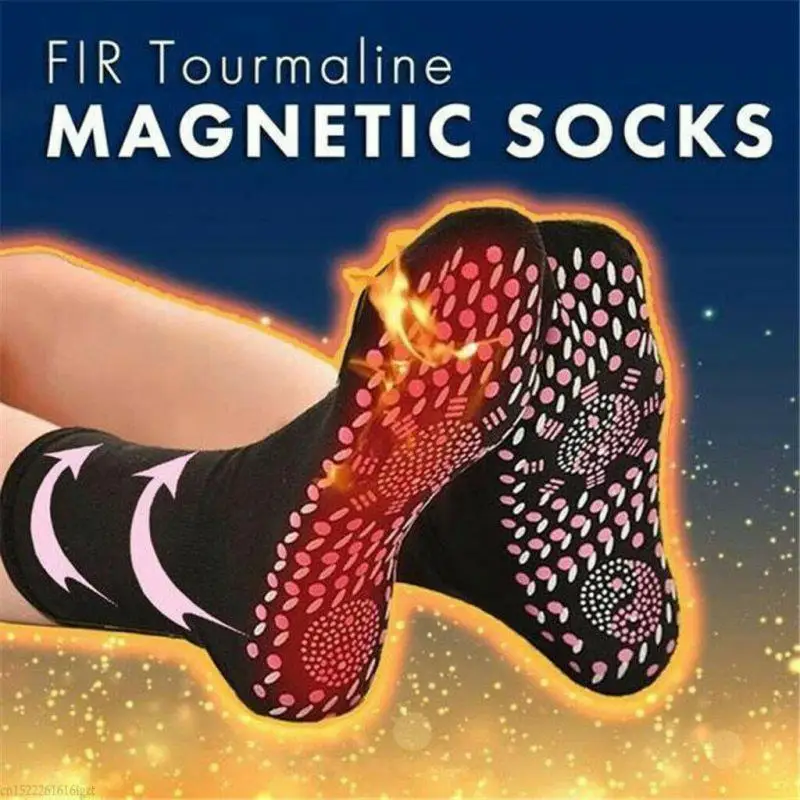 Магнитные носки 1 пара саморазогревающиеся забота о здоровье с турмалином для