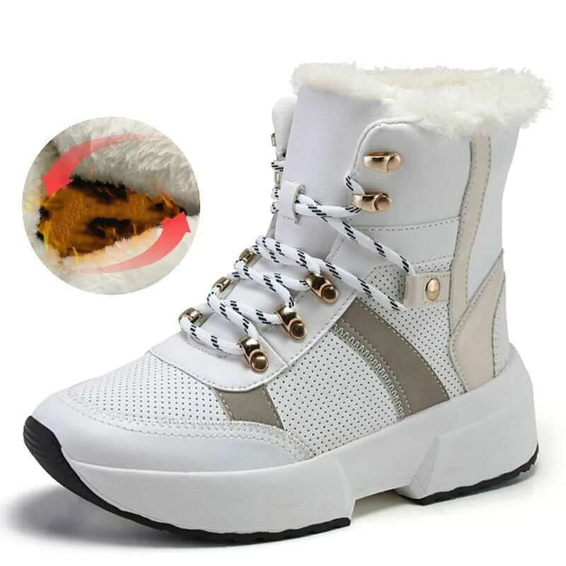 Boots Female Women Shoes Waterproof Snow Boots Female Plush Winter Boots Women Warm Boots Mujer Winter Shoes Woman