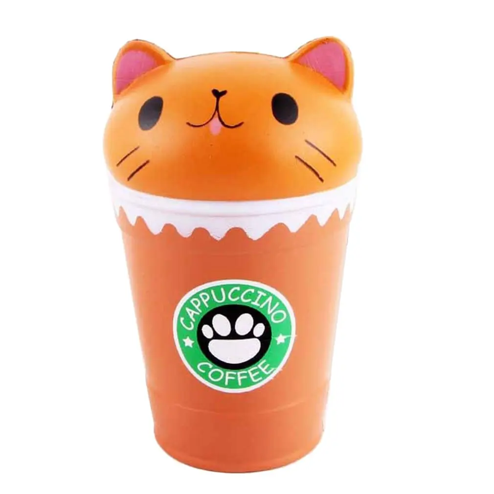 Kawaii кофейная чашка кошачья голова ароматизированные игрушки практичные