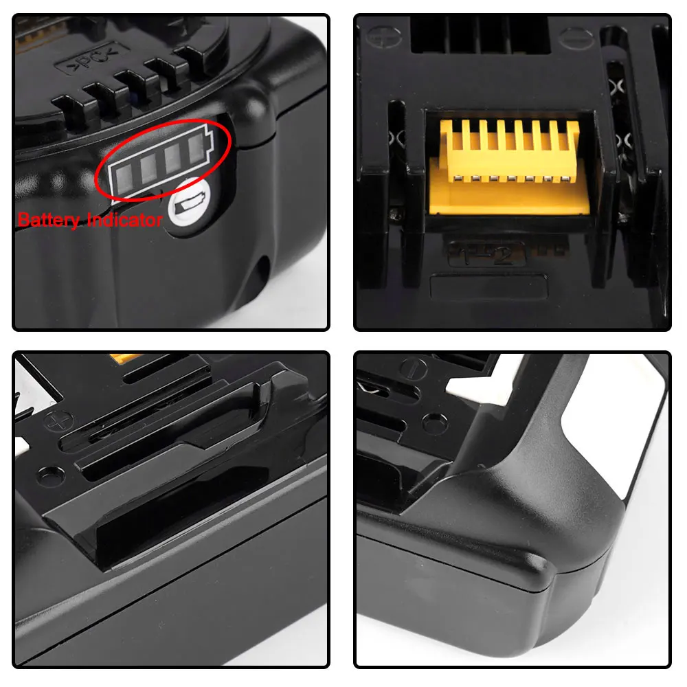 

3.0Ah Li-ion Battery for Makita 18v Battery BL1840 BL1850 BL1830 BL1860B LXT 400 Rechargeable 18V Battery EU Plug