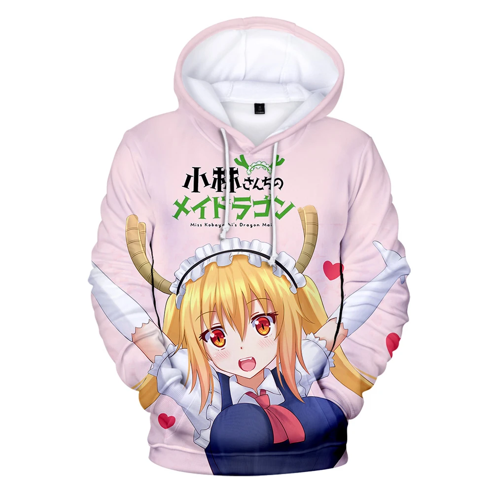 Теплый режим Gedrukt Xiaolin's dragon maid 3D Толстовка с капюшоном Vrouwen Повседневная Eenvoudige En
