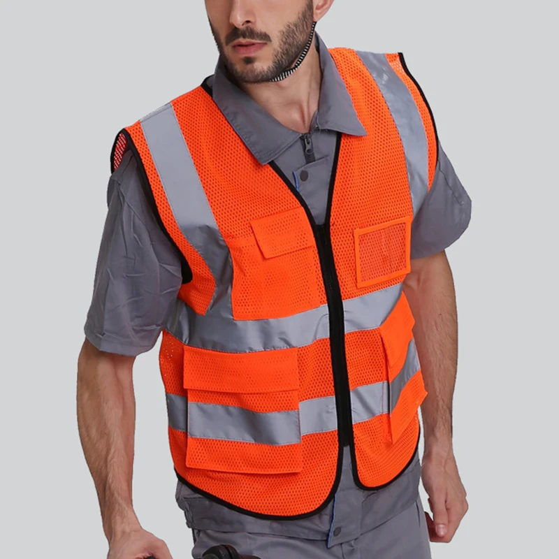 

Outdoor Fluorescent Reflective Safety Warning Vest For Running Walking Cycling