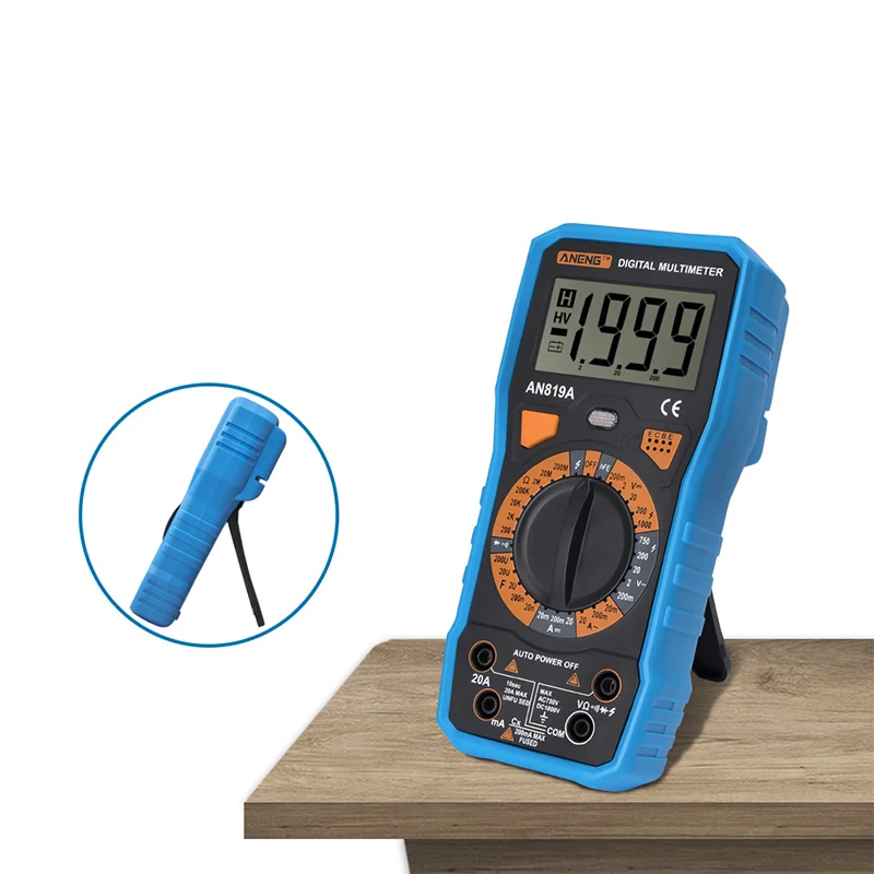 Цифровой мультиметр портативный амперметр вольтметр измеритель частоты