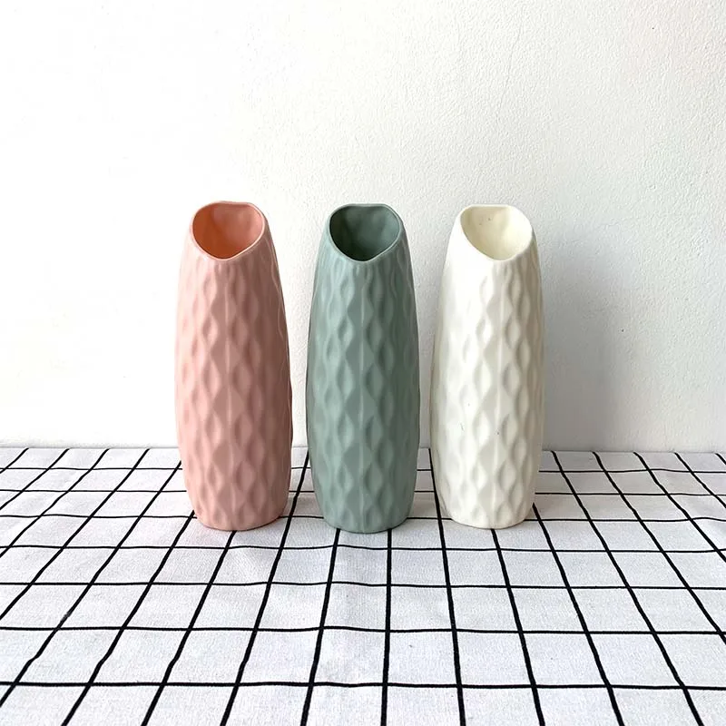 Цветочная корзина в скандинавском стиле ваза для цветов пластиковая оригами