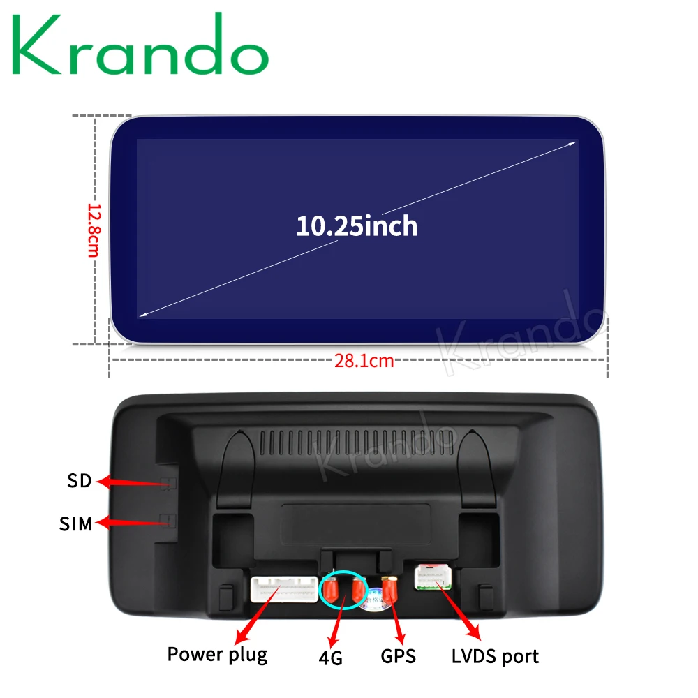 Автомобильный радиоприемник Krando Android 10 25 ''для Mercedes Benz E Class W212 E200 E230 E260 S212 2009 2016