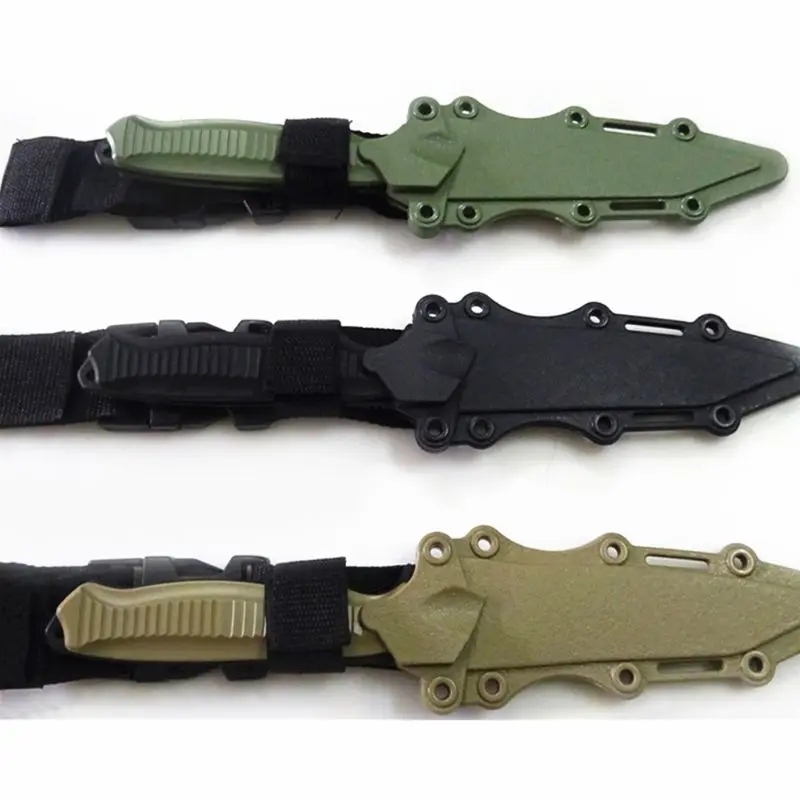 

Safe 1: 1 Tactical Rubber Knife Military Training Enthusiasts CS Cosplay Toy Sword First Blood Props Dagger Model